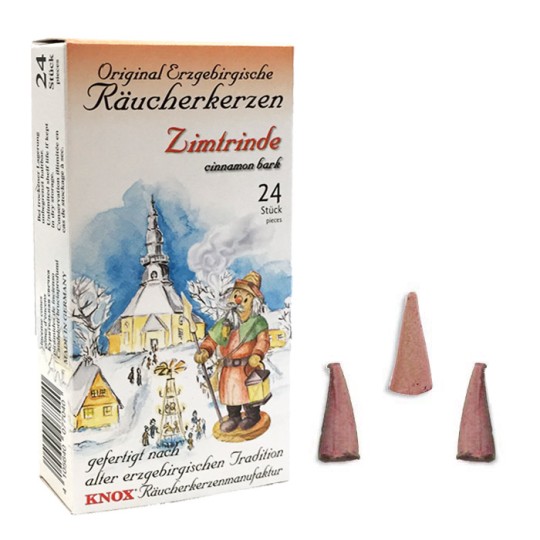 24 Medium Incense Cones in Cinnamon Bark Scent ~ Special for Christmas ~ Germany